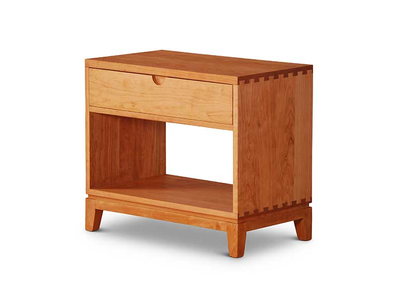 One Drawer Nightstand on Harrison Base in Cherry