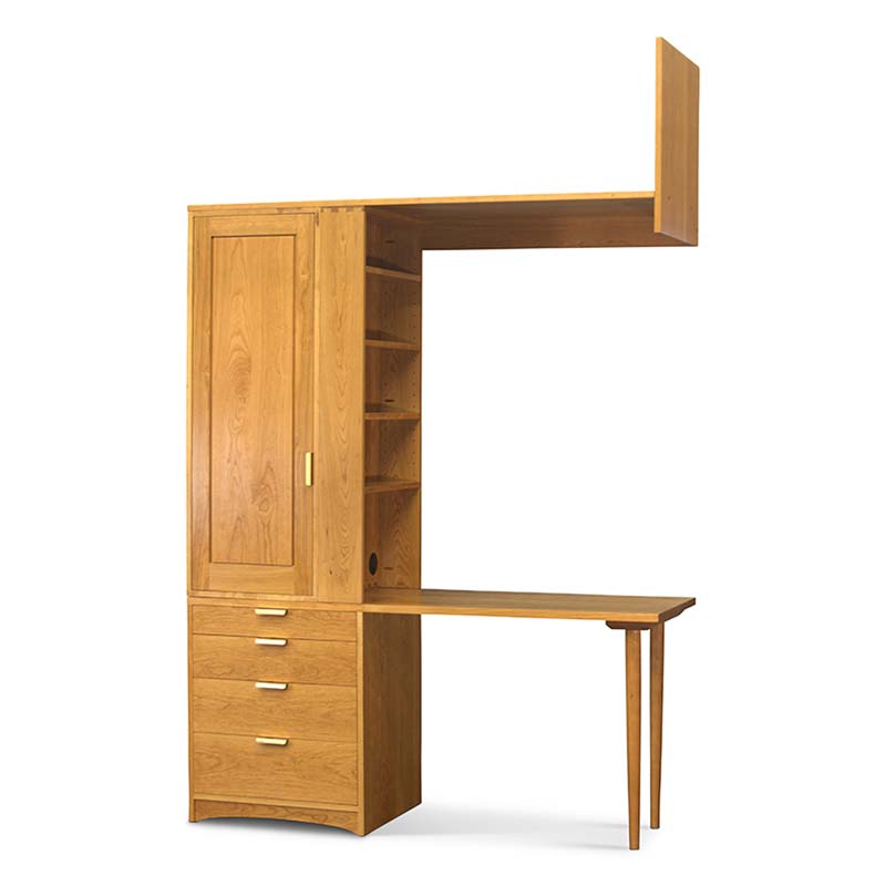 Bedroom Desk Closet Combo Construction Custom Fitted Cabinetry for Village Bedroom