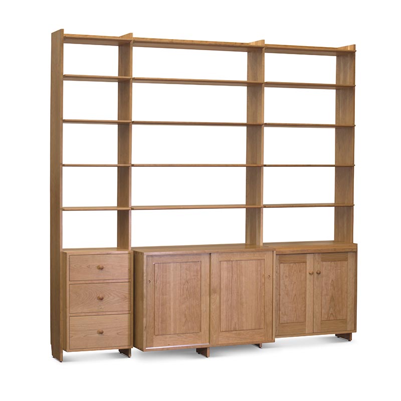Wall Unit in Cherry for a Clinton Avenue Home
