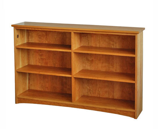 Horizontal double bookshelf