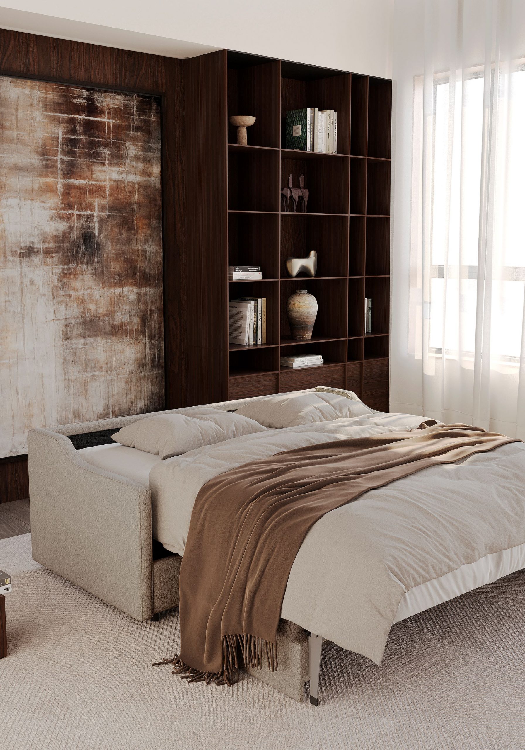 Carnell Sofa Bed with Slope Arms - Image 2