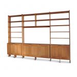 Cherry Wall Unit With Base Cabinets in Cherry