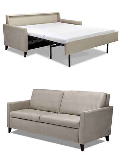 Hannah Comfort Sleeper Sofa Open and Closed