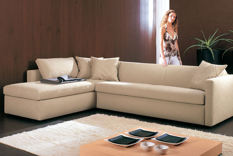 Garda Sofa Bed long angle with 160-cm long armrest