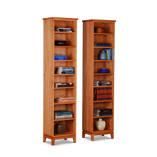 Narrow Bookcase Pair