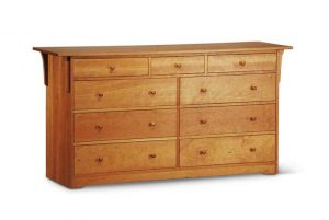Prairie Nine Drawer Dresser in Cherry