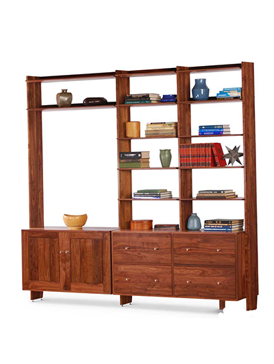 New Directions Wall Unit in Walnut