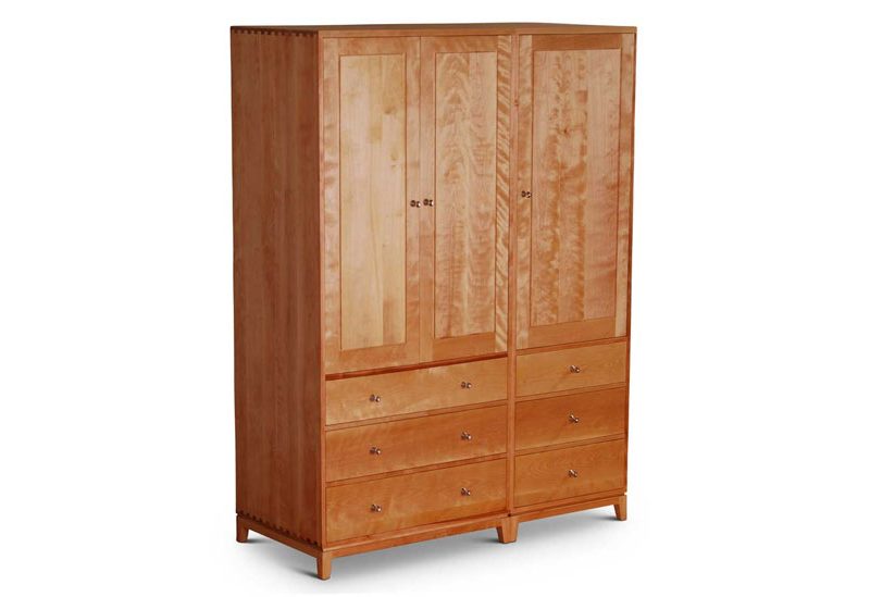 Double Dovetail Armoire Birch