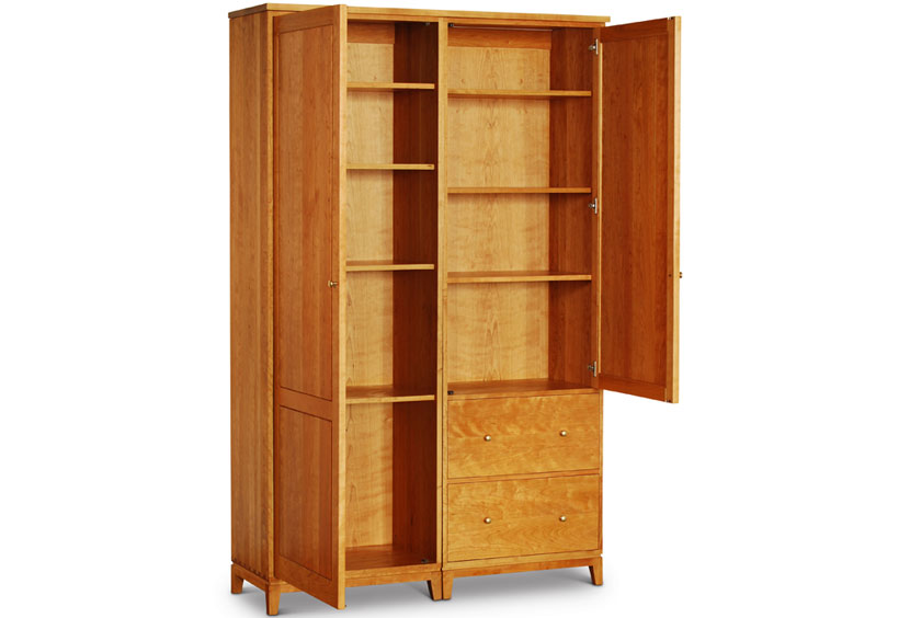 Double Armoire With Doors Open